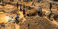 File photo of a galamsey site