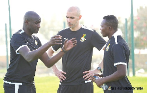 Otto Addo (left) Joseph Laumann (middle) and John Paintsil (right)