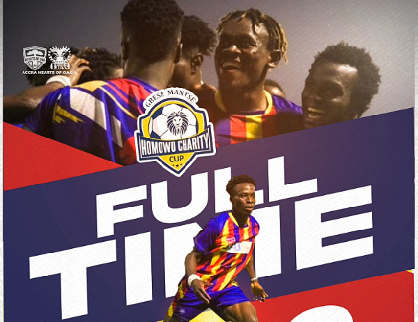 Hearts of Oak smash Heart of Lions to win 2025 Homowo Cup