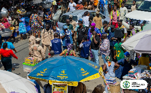 Accra Mayor, Michael Kpakpo Allotey with megaphone