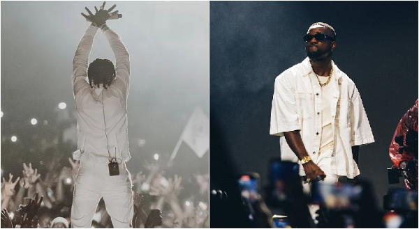 Shatta Wale at ShattaFest (L), Sarkodie at Rapperholic (R)