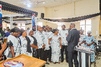 Pastor Eastwood Anaba (with the mic) has described the Apaak family as a symbol of hope