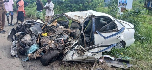 A ghastly accident on the Agona–Tano Dumase highway has claimed five lives