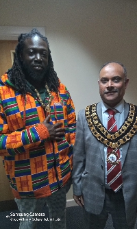 Black Kat GH with the Mayor of Swindon