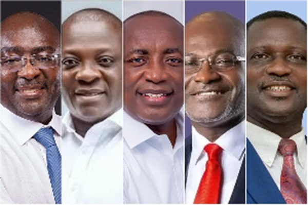 A collage of Dr Mahamudu Bawumia, Dr Bryan Acheampong, Kwabena Agyapong and Dr Yaw Adutwum