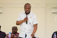 The NDC’s Director of Election and ICT, Dr Edward Omane Boamah