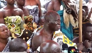 Asantehene Otumfuo Osei Tutu II Addressing The Gathering When NAPO Was Presented To Him