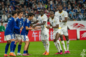 The Black Stars lost 2-0 against Japan