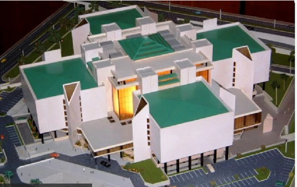 Model of di ongoing National Library Building project