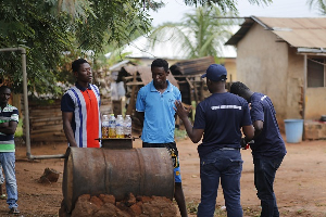 UNDP Ghana scouts interacting with innovators