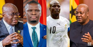 Nana Addo, Mustapha Ussif, Stephen Appiah, John Mahama