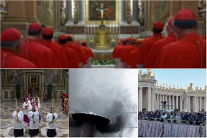 Scenes from the Vatican connected  Day 1 of the 2025 Conclave
