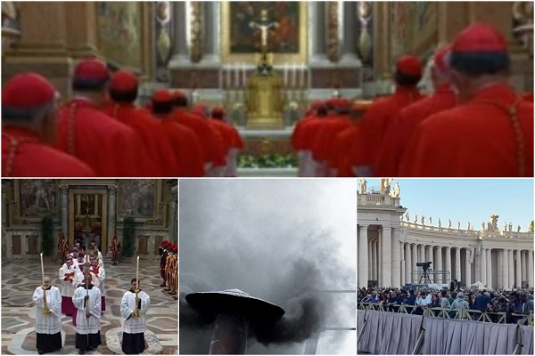 The Sacred Procession, Etra Omens and Black Smoke: Watch highlights of Day 1 of 2025 Conclave