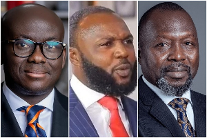 (L-R) Godfred Dame says Ato Essien should be free by Dr Dominic Ayine