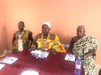 Nana Adwoa Affiah IV and some elders of the Gwira Traditional Council