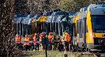 Two trains collide head-on in Denmark, leaving four critically hurt