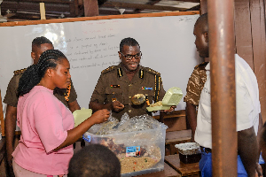 The candidates were given food provided by the Ashanti Regional Prisons Commander