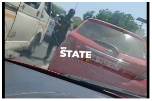 An eyewitness captured the incident and posted it online