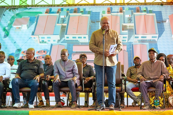 President John Dramani Mahama speaking during the tour in the Northern Region