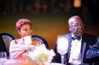 Sir Samuel Esson Jonah attended the exclusive event with his wife, Lady Giselle Jonah