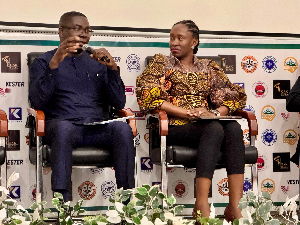 Dr Gideon Boako speaking at the engagement