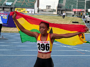 Florence Agyemang participated in the women’s 400m final