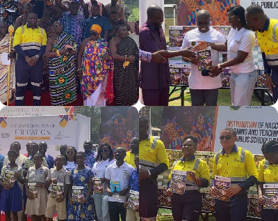 The beneficiary schools were drawn from the Obuase East and Obuasi Municipalities