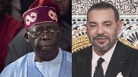Bola Ahmed Adekunle Tinubu, President of Nigeria with His Majesty King Mohammed VI