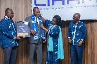 Dr Matthew Opoku Prempeh being conferred with the honour