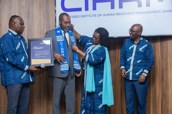 Dr Matthew Opoku Prempeh being conferred with the honour