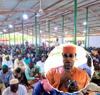 Sheikh Abdul Malik Maiga offering the prayers for Ghana’s Pilgrims