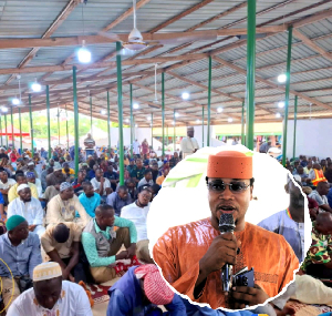 Sheikh Abdul Malik Maiga offering the prayers for Ghana’s Pilgrims