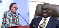 Mavis Hawa Koomson and Godfred Yeboah Dame share the top spot for best performing ministers in 2023