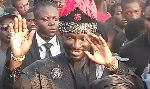 Nana Kwame Badiako at the funeral of the late Paramount Chief of Sunyani