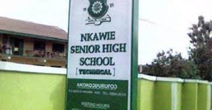 Sign post of Nkawie Senior High Technical School