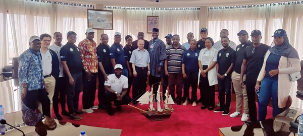 The delegation undertook a field visit to the newly completed terminals of the Port of Lome