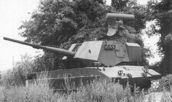 This photo is of a military tank that is referred to as an Otomatic, used to represent the story