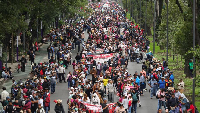 Mexican teachers protest ahead of World Cup