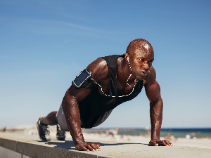 Man Exercise In Whether 