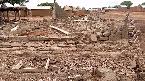 The rainstorm destroyed over 60 rooms in the affected areas