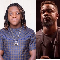 A photo collage of rapper Sarkodie and actor Sunsum Ahoɔfe