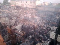 The aftermath of the Dansoman Market fire incident of Wednesday, November 26, 2025
