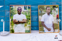 Captain Frank Donkor (L) and Elijah Donkor (R) died in a helicopter crash