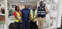 The team from ECG with Dr. Ofori Sarpong