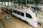 Photo of the train in an assembly plant