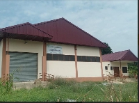 The newly-built plantain processing factory