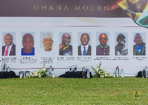 A photo showing the eight victims of the military helicopter crash