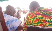 Nana Addo Dankwa Akufo-Addo (left) with Boakye Agyarko (right)