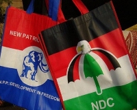 The logo's of NPP and NDC