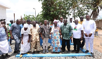 James Gunu (3rd from right) is the Volta Regional Minister